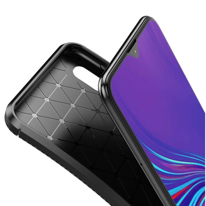 Cover Samsung Galaxy A10 Fleksibel Kulfibertekstur