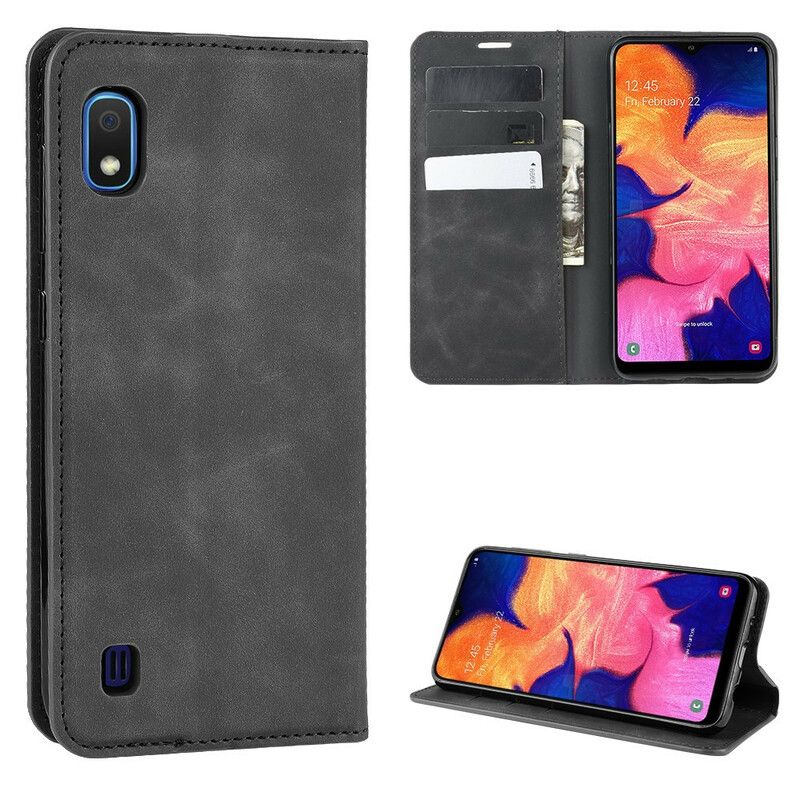 Cover Samsung Galaxy A10 Flip Cover Blødt Lædereffekt