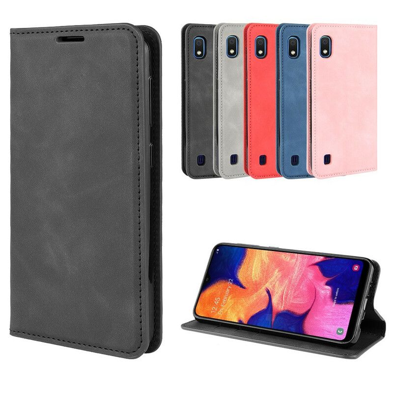 Cover Samsung Galaxy A10 Flip Cover Blødt Lædereffekt