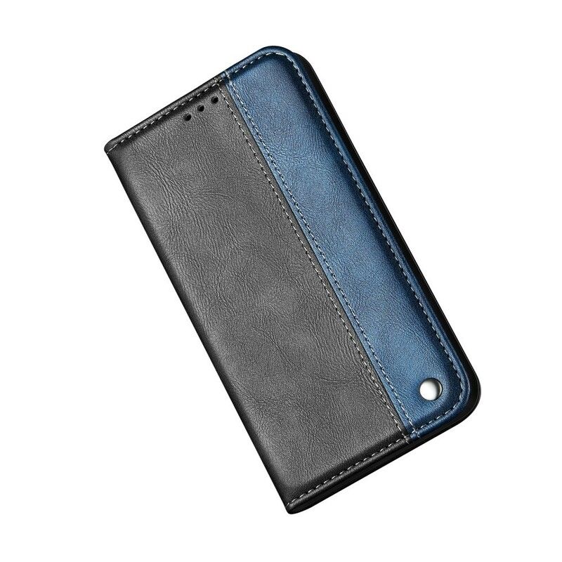 Cover Samsung Galaxy A10 Flip Cover Faux Læder Knap Sort