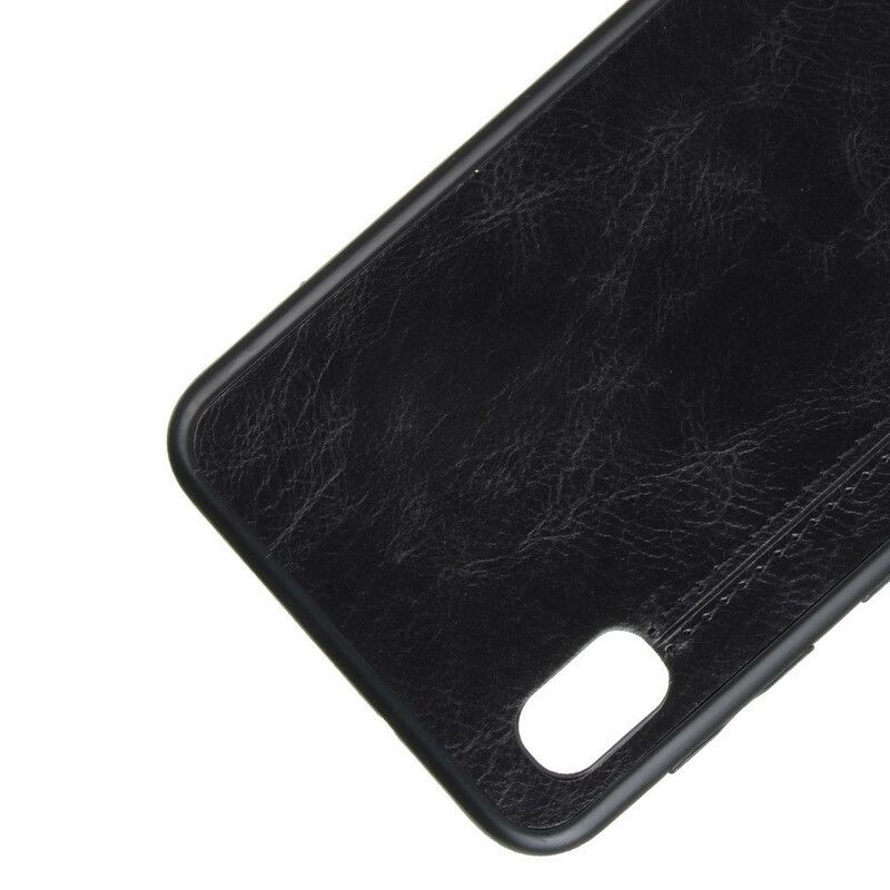 Cover Samsung Galaxy A10 Søm Lædereffekt