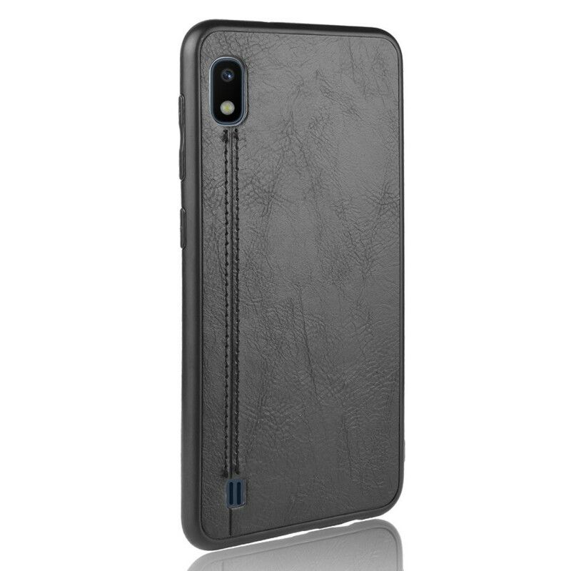 Cover Samsung Galaxy A10 Søm Lædereffekt