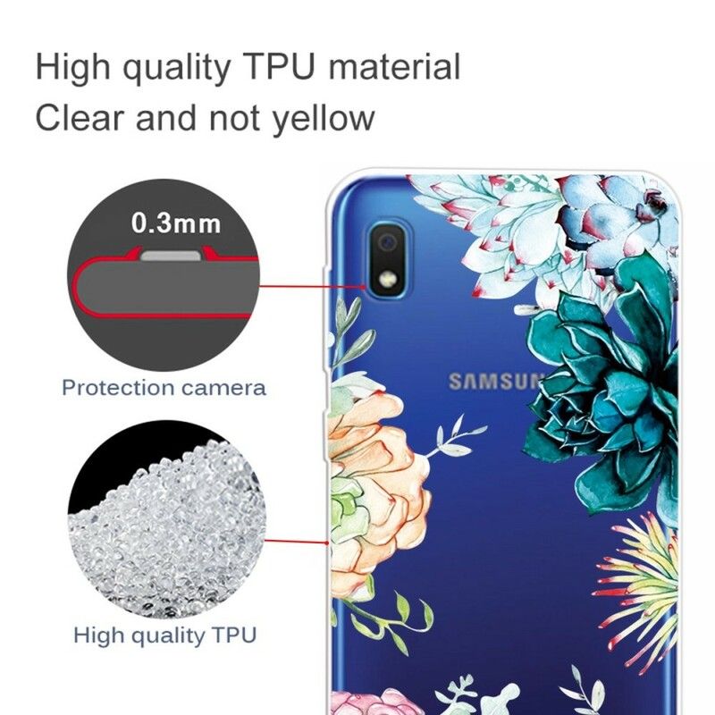 Cover Samsung Galaxy A10 Sømløse Akvarelblomster