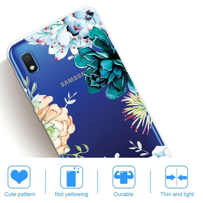 Cover Samsung Galaxy A10 Sømløse Akvarelblomster