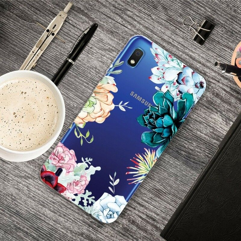 Cover Samsung Galaxy A10 Sømløse Akvarelblomster