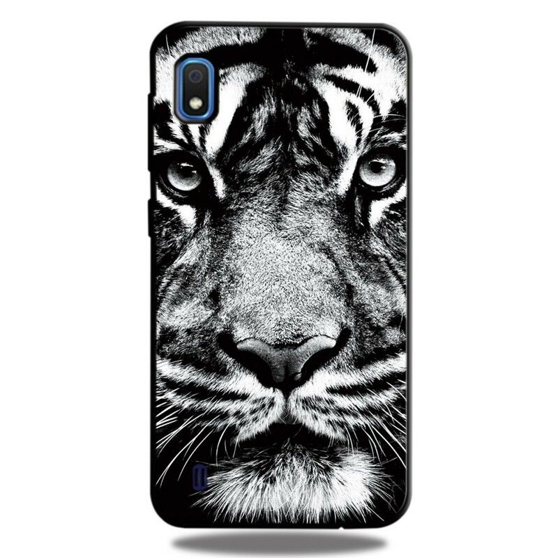 Cover Samsung Galaxy A10 Sort Og Hvid Tiger