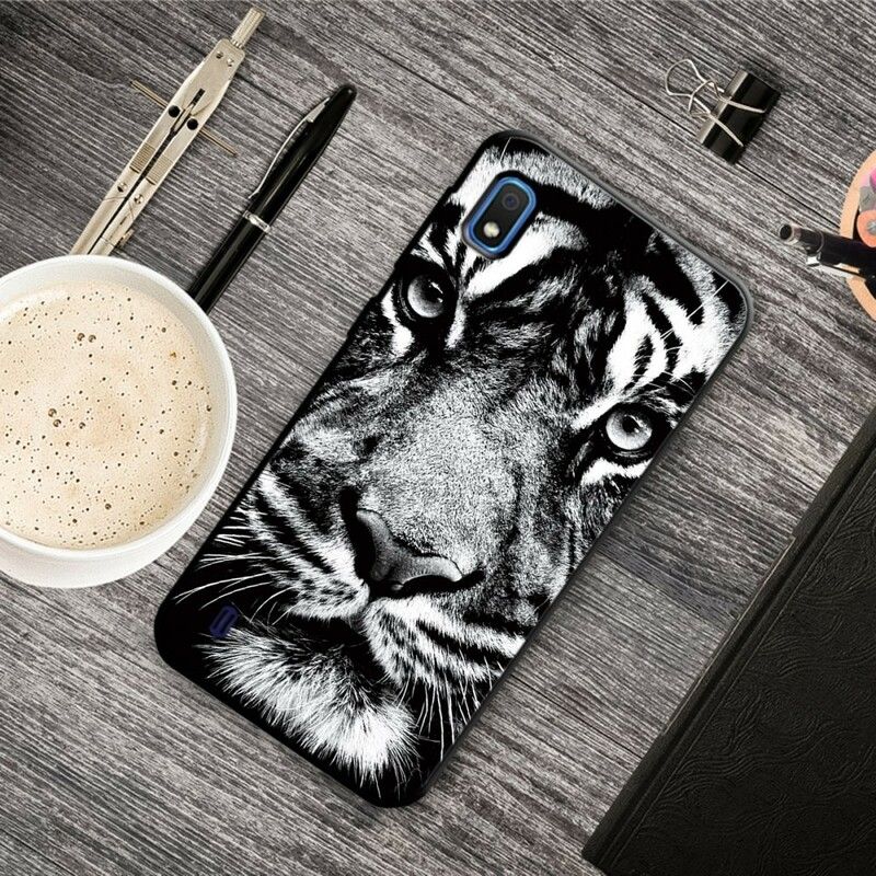 Cover Samsung Galaxy A10 Sort Og Hvid Tiger