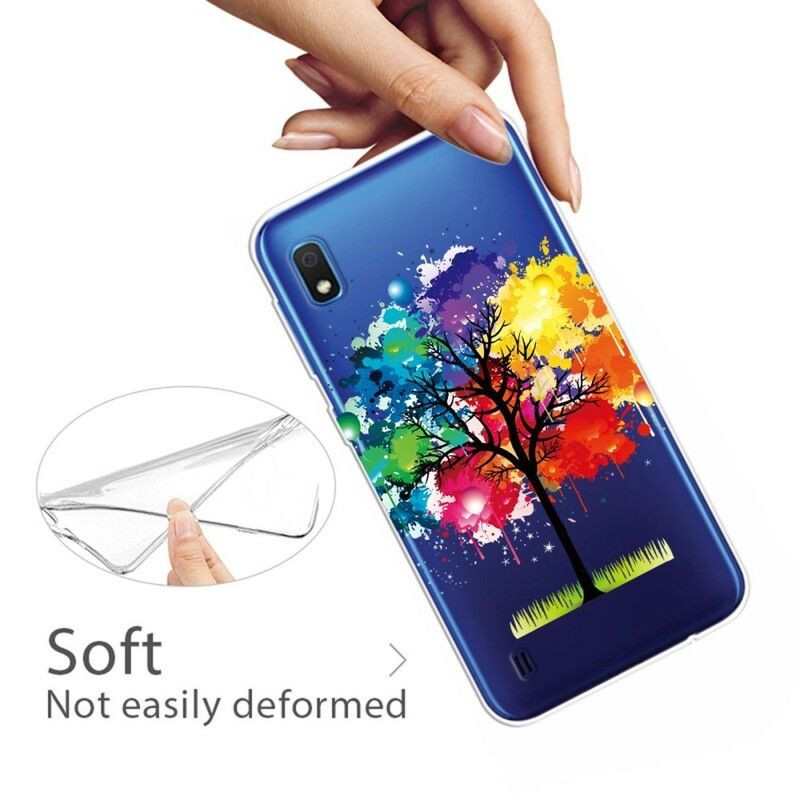 Cover Samsung Galaxy A10 Transparent Akvareltræ