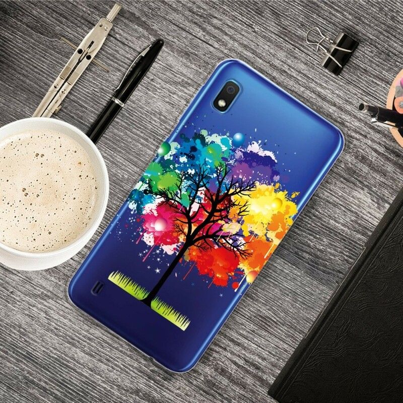 Cover Samsung Galaxy A10 Transparent Akvareltræ