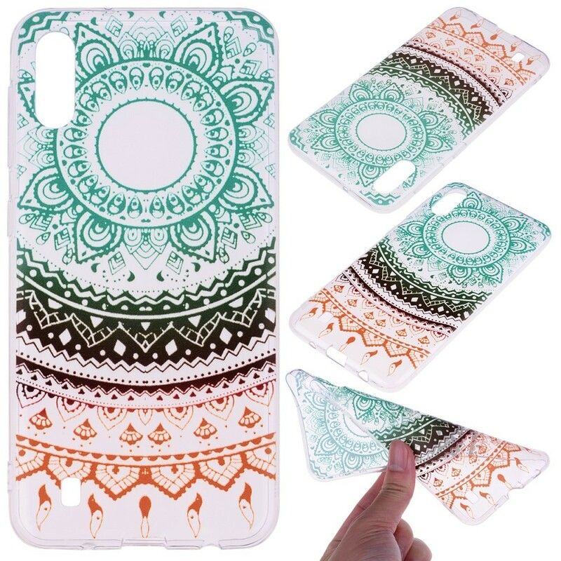 Cover Samsung Galaxy A10 Transparent Farvet Mandala