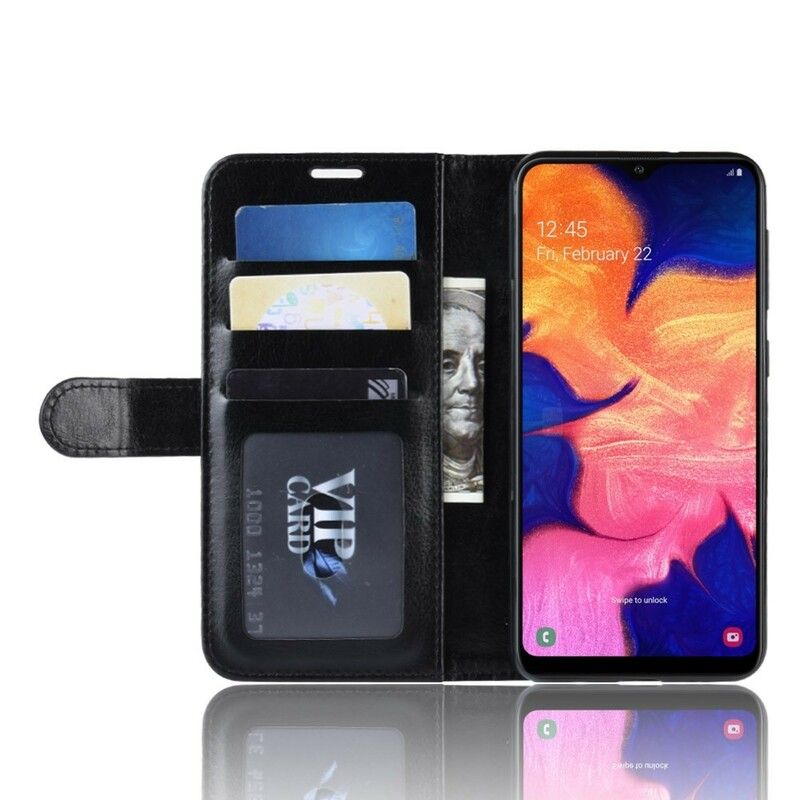 Flip Cover Samsung Galaxy A10 Design Lædereffekt