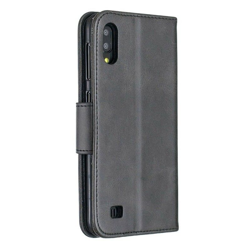 Flip Cover Samsung Galaxy A10 Designfarve Lædereffekt