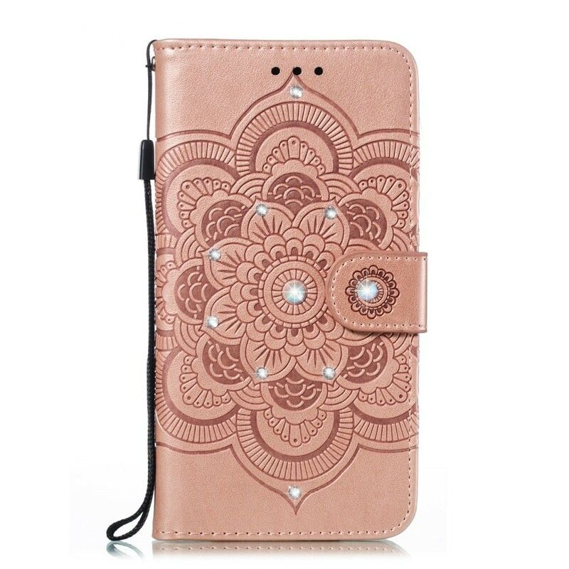 Flip Cover Samsung Galaxy A10 Mandala Og Diamanter