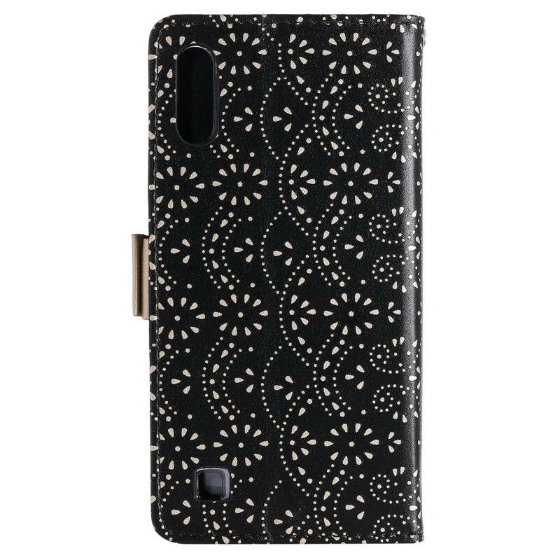 Flip Cover Samsung Galaxy A10 Med Snor Møntpung Med Blonderrem