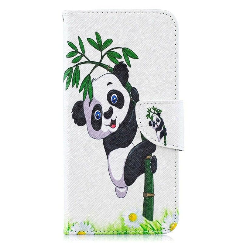 Flip Cover Samsung Galaxy A10 Panda På Bambus