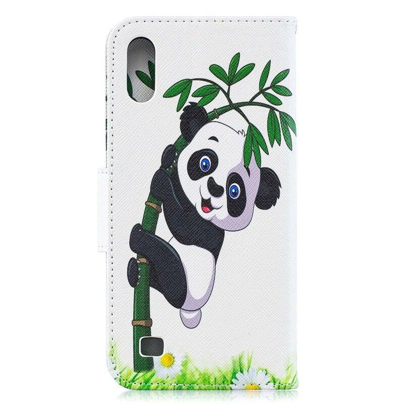 Flip Cover Samsung Galaxy A10 Panda På Bambus