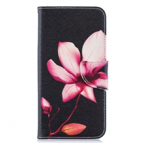 Flip Cover Samsung Galaxy A10 Pink Blomst