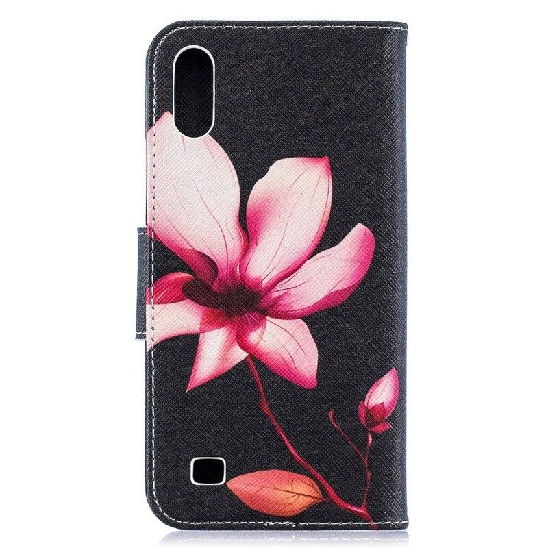 Flip Cover Samsung Galaxy A10 Pink Blomst