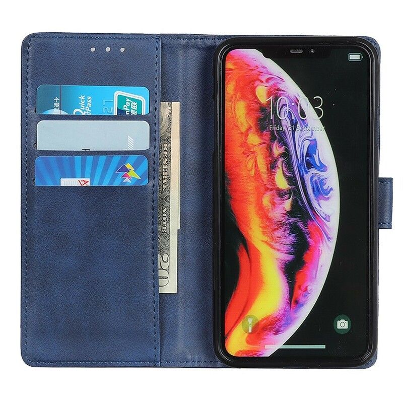 Flip Cover Samsung Galaxy A10 Retro Mat Lædereffekt