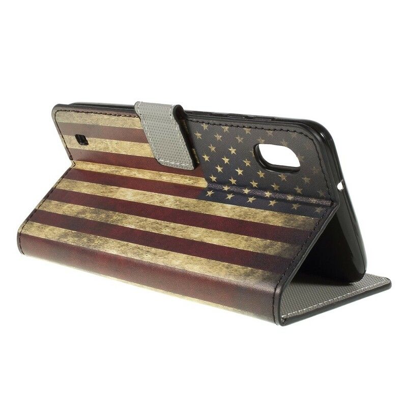 Flip Cover Samsung Galaxy A10 Us Flag