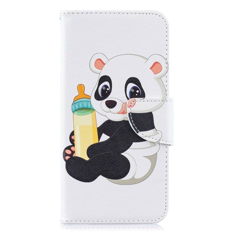 Læder Cover Samsung Galaxy A10 Baby Panda