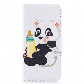 Læder Cover Samsung Galaxy A10 Baby Panda