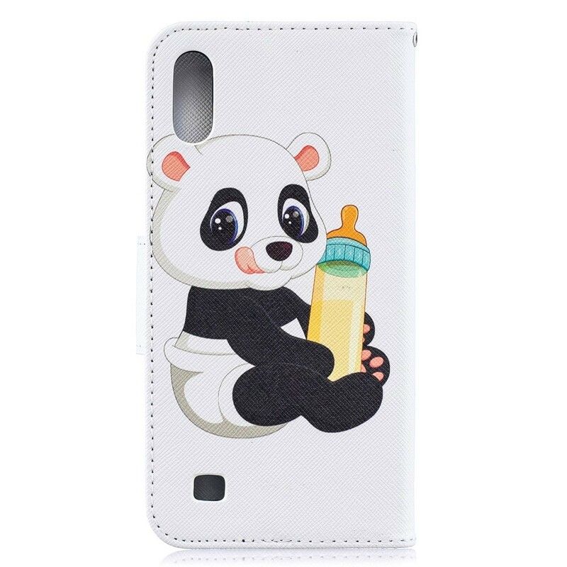 Læder Cover Samsung Galaxy A10 Baby Panda