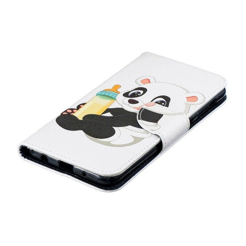 Læder Cover Samsung Galaxy A10 Baby Panda