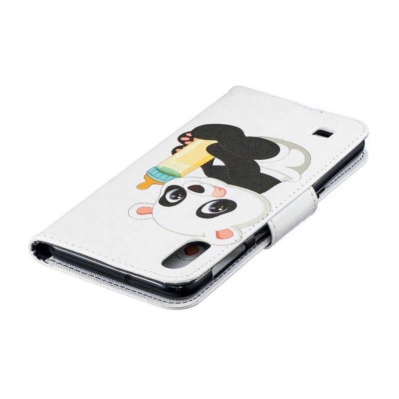 Læder Cover Samsung Galaxy A10 Baby Panda