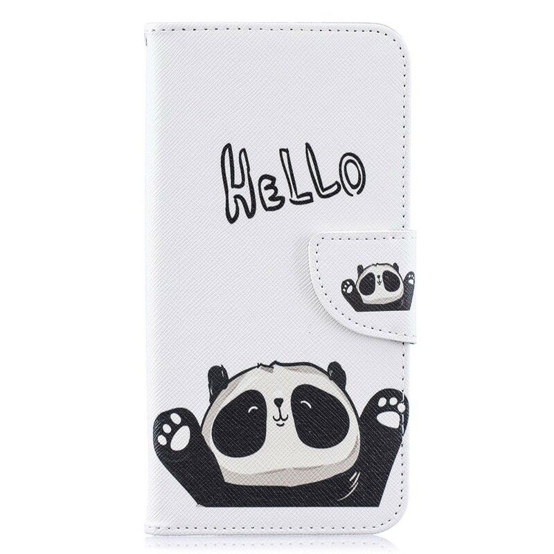 Læder Cover Samsung Galaxy A10 Hej Panda