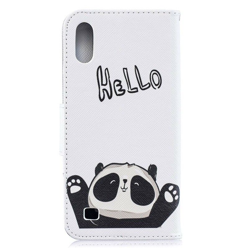 Læder Cover Samsung Galaxy A10 Hej Panda