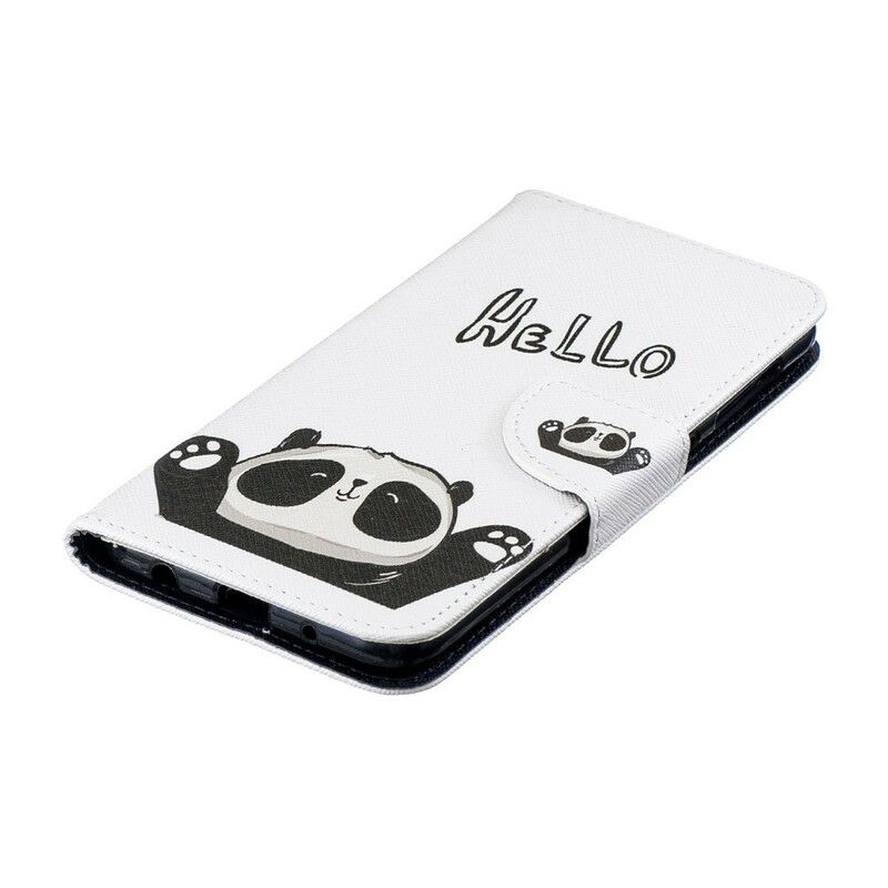 Læder Cover Samsung Galaxy A10 Hej Panda