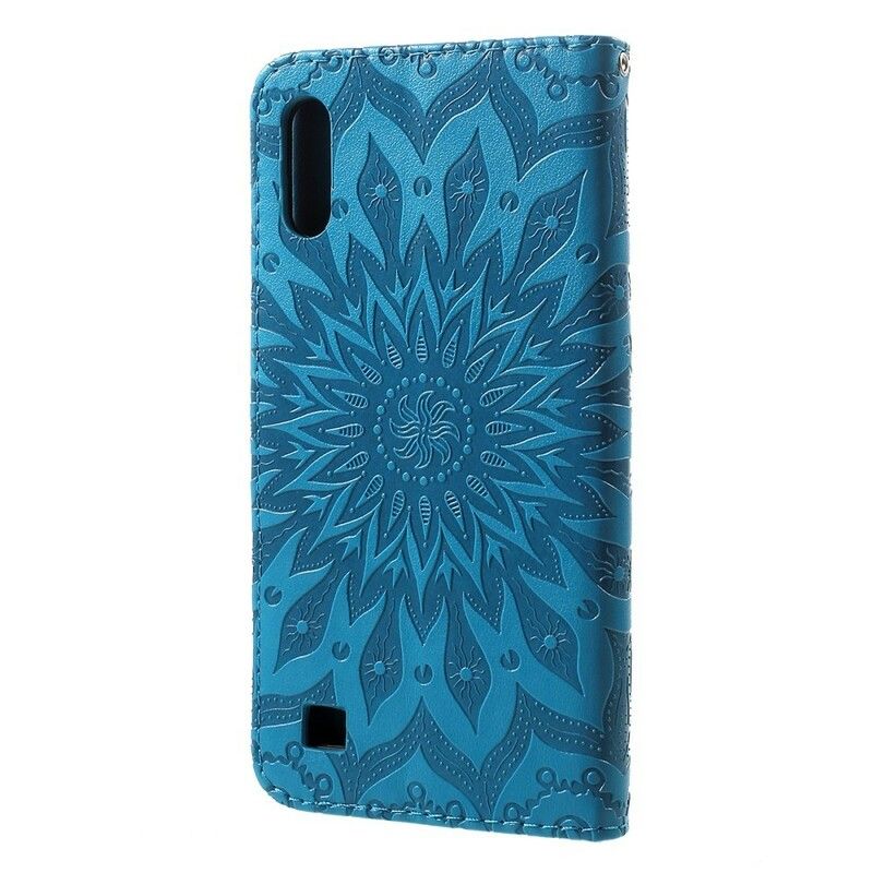 Læder Cover Samsung Galaxy A10 Solblomst