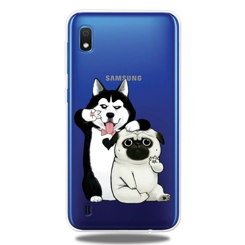 Mobilcover Samsung Galaxy A10 Sjove Hunde