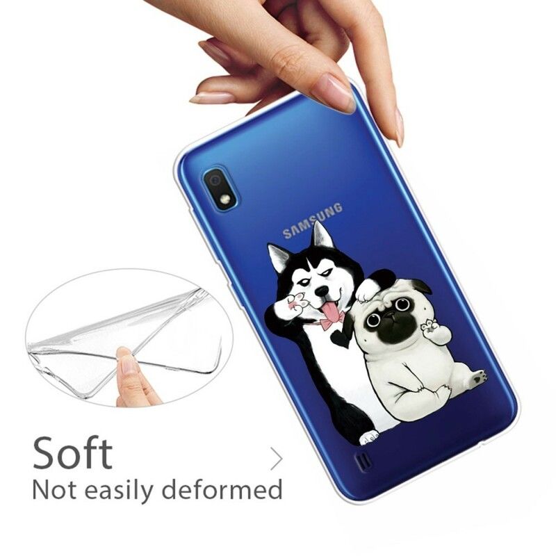 Mobilcover Samsung Galaxy A10 Sjove Hunde