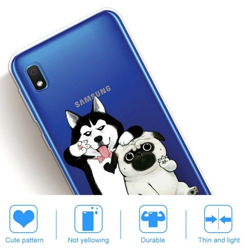 Mobilcover Samsung Galaxy A10 Sjove Hunde