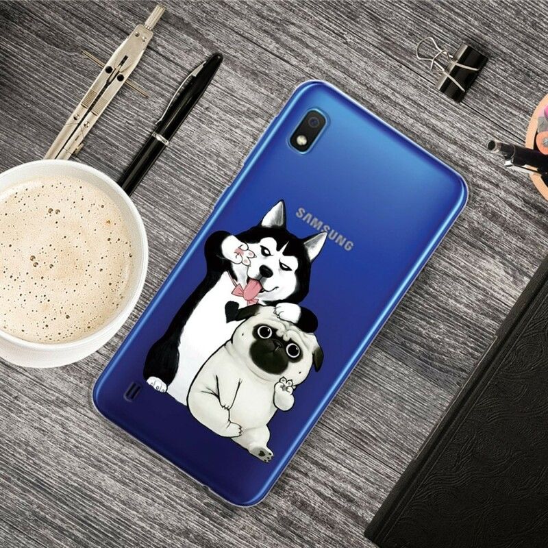 Mobilcover Samsung Galaxy A10 Sjove Hunde