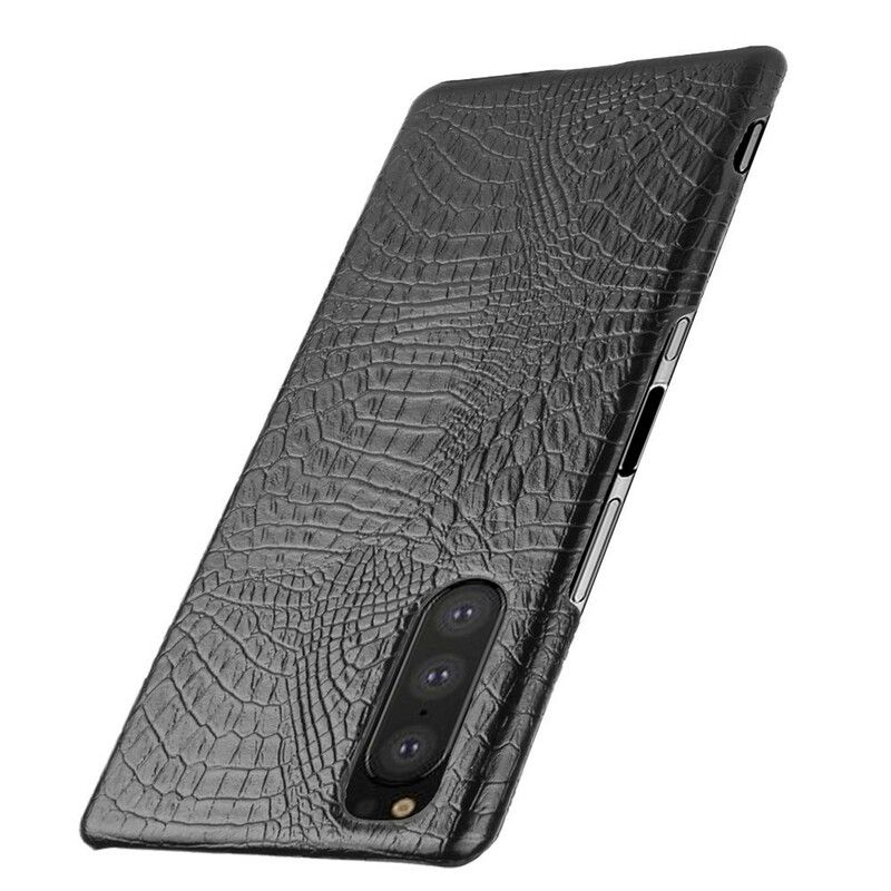 Cover Sony Xperia 5 Krokodillehudstil