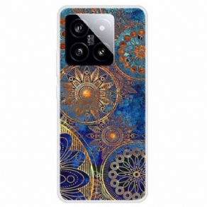 Cover Xiaomi 14 Gyldne Blomster