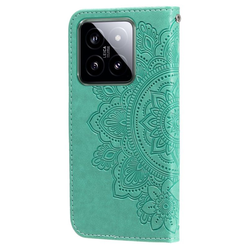 Flip Cover Til Xiaomi 14 Mandala Tryk