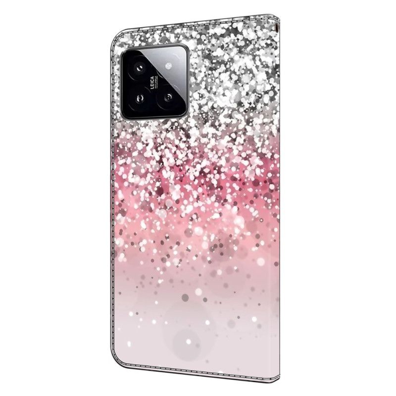 Flip Cover Xiaomi 14 Gradient Glitter