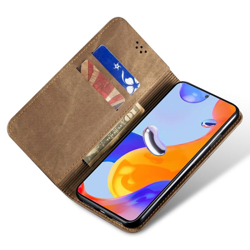 Flip Cover Xiaomi 14 Jeansstof