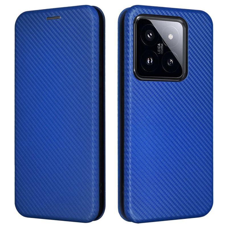 Læder Cover Xiaomi 14 Telefon Etui Kulfiber