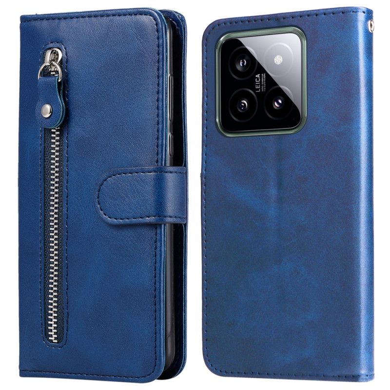 Læder Cover Xiaomi 14 Telefon Etui Møntpung