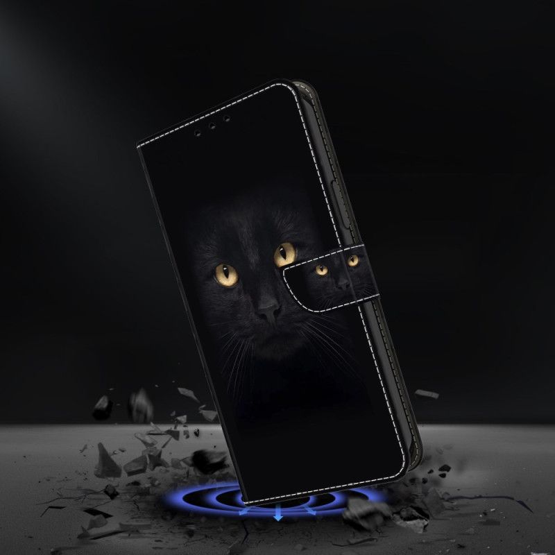 Læder Cover Xiaomi 14 Telefon Etui Sort Kat