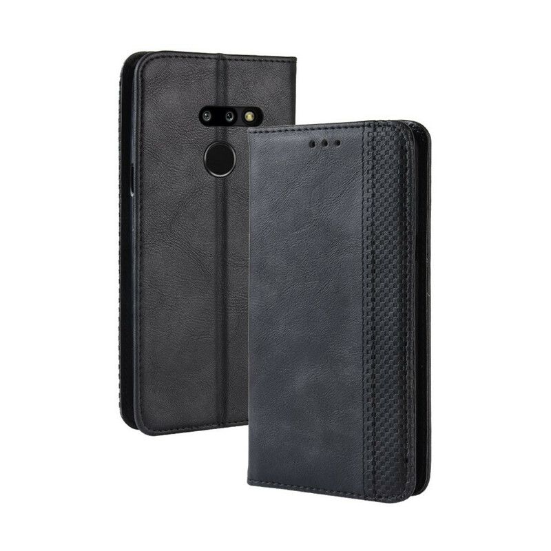 Cover LG G8 ThinQ Flip Cover Vintage Stiliseret Lædereffekt