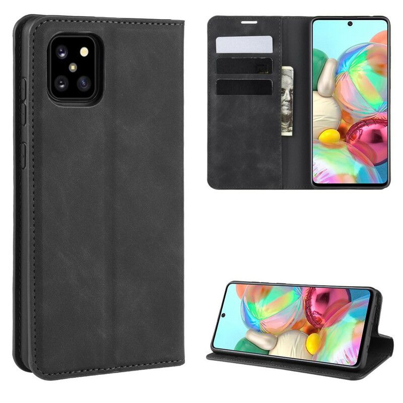 Cover Samsung Galaxy Note 10 Lite Flip Cover Chic Lædereffekt