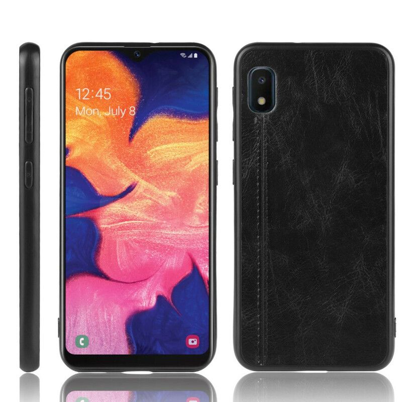 Cover Samsung Galaxy A10e Søm Lædereffekt