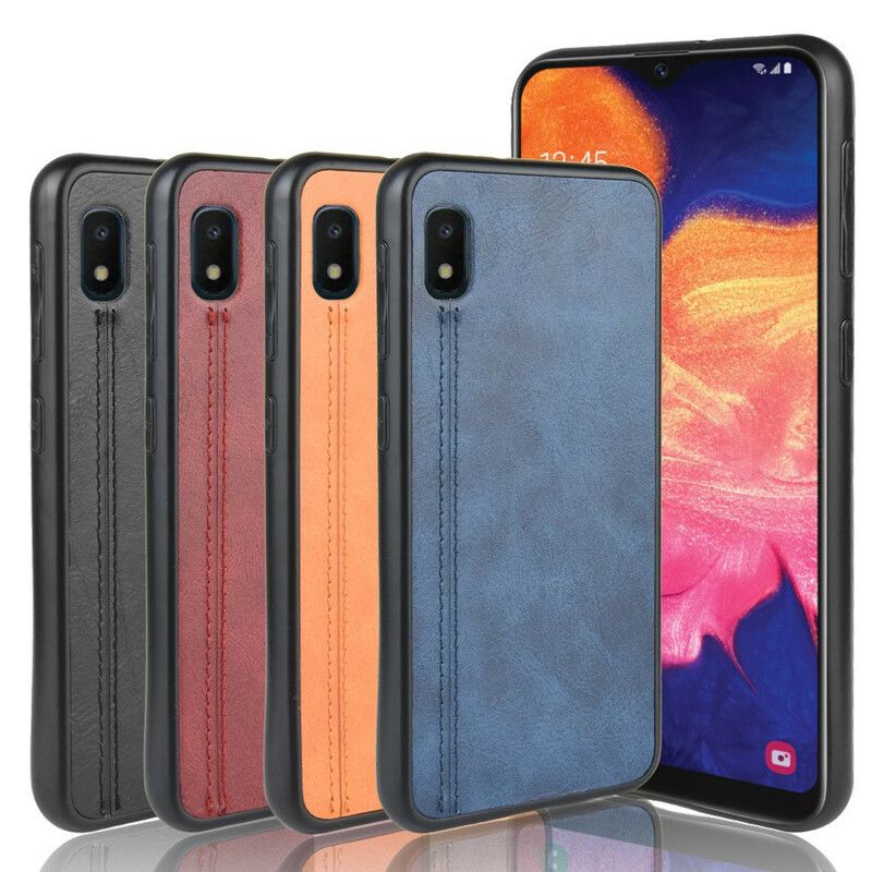 Cover Samsung Galaxy A10e Søm Lædereffekt