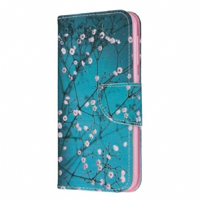 Læder Cover Samsung Galaxy A10e Blomstrende Træ